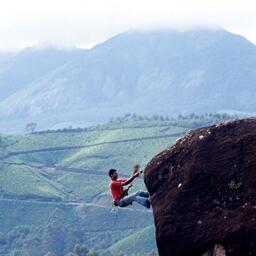 Rock climbing and Rappelling