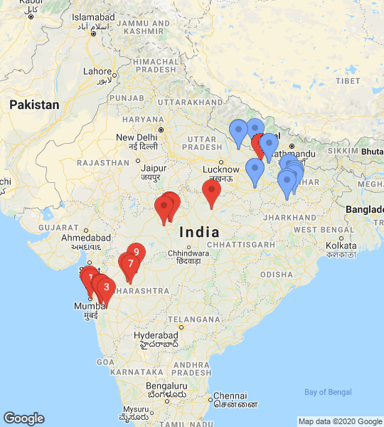 Road trip map