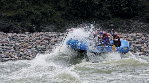 descenso en balsa