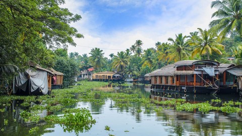 Eaux dormantes de Kumarakom 