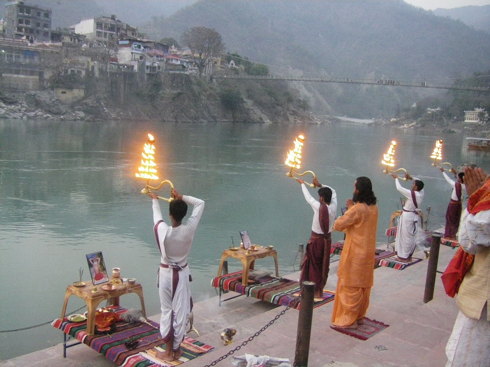 Ganga arti à Rishikesh