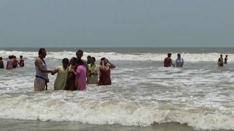 La plage de Digha 